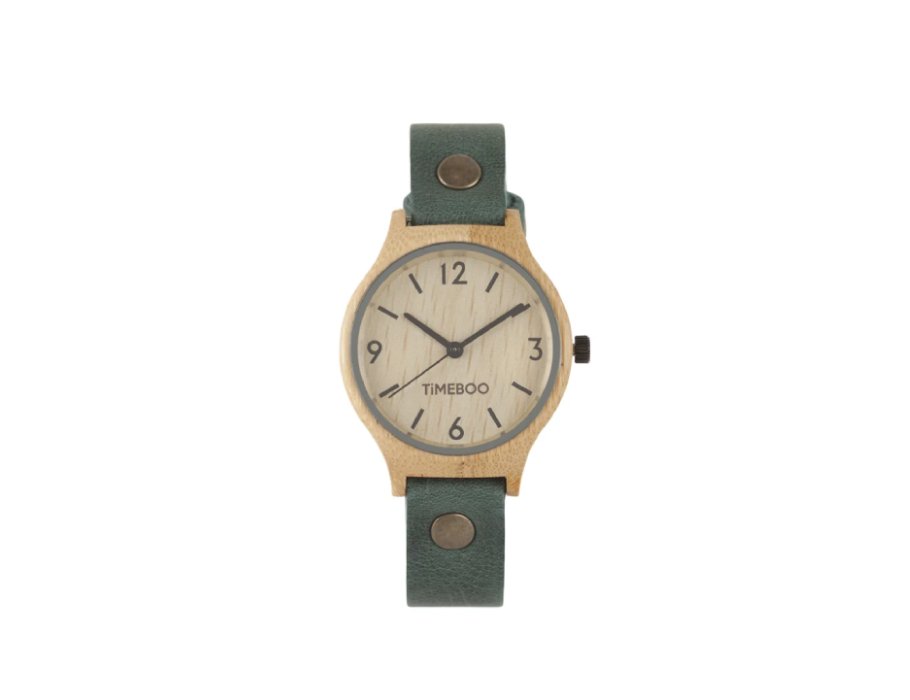 Horloge Twist Forest Green Met Cijfers TiMEBOO Eco Logisch